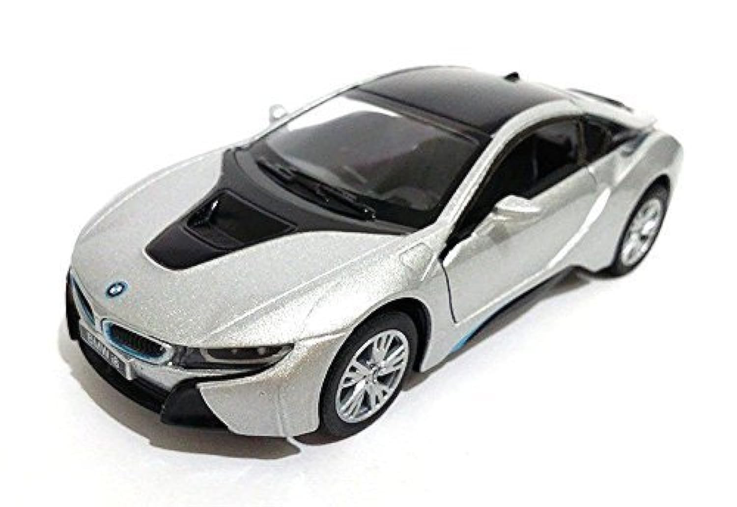 KiNSMART automobilis BMW i8 sidabrinis