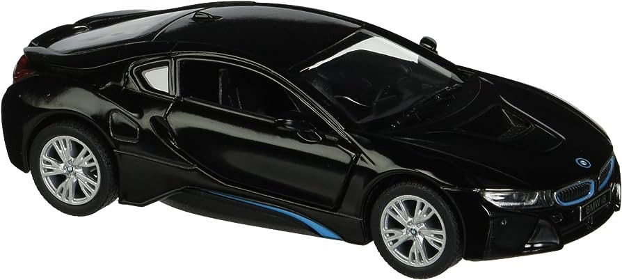 KiNSMART automobilis BMW i8 juodas