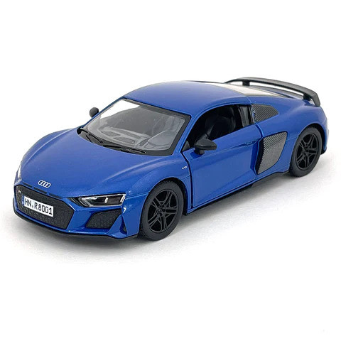 KiNSMART automobilis 2020 Audi R8 Coupé mėlynas