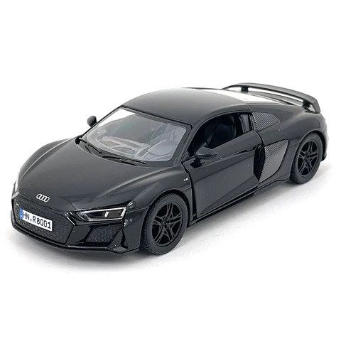 KiNSMART automobilis 2020 Audi R8 Coupé juodas