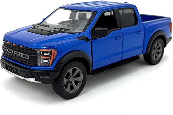 KiNSMART automobilis 2022 Ford F-150 Raptor mėlynas