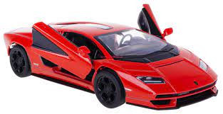 KiNSMART automobilis Lamborghini Countach LPI 800-4 raudonas