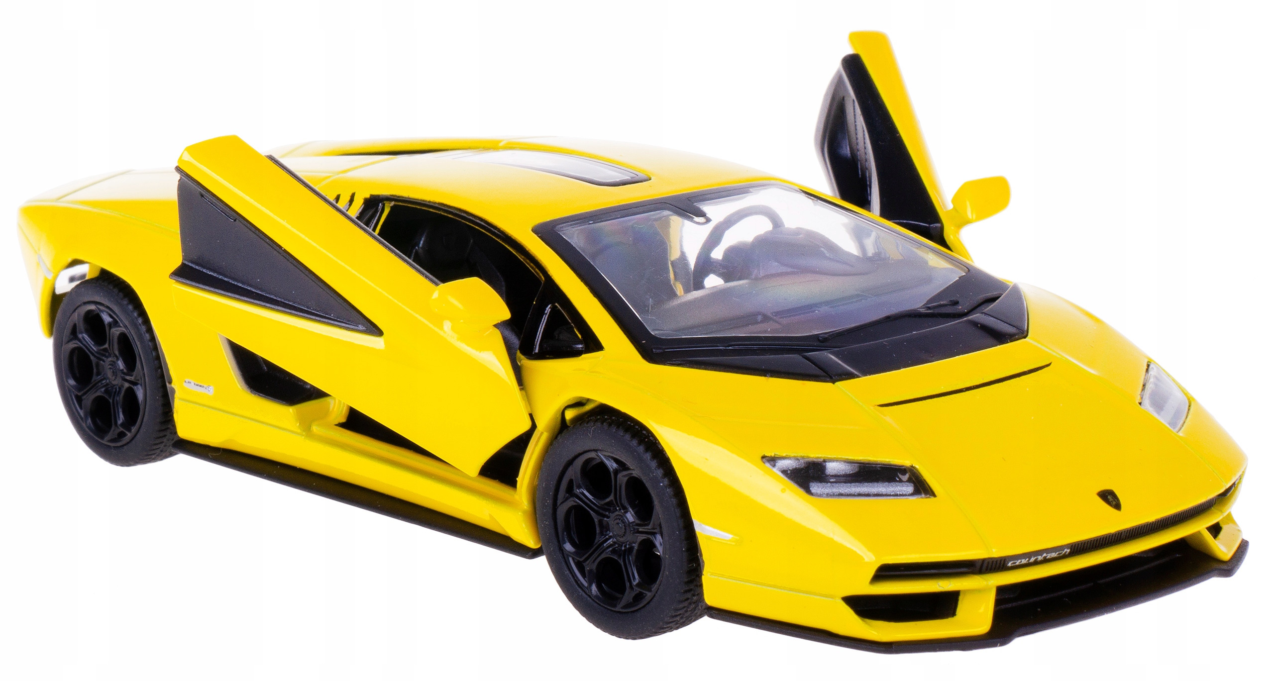 KiNSMART automobilis Lamborghini Countach LPI 800-4 geltonas