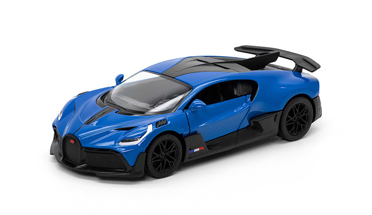 KiNSMART automobilis Bugatti Divo mėlynas