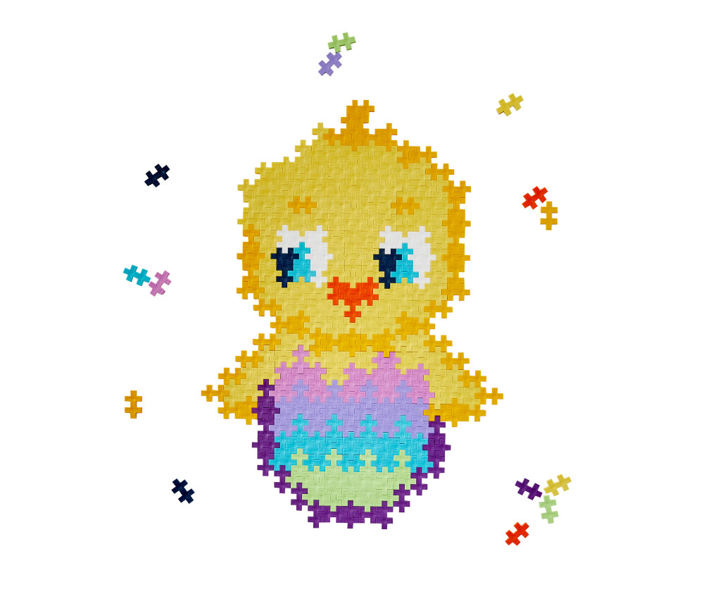 Plus Plus dėlionė pagal skaičius VIŠČIUKAS 250 det