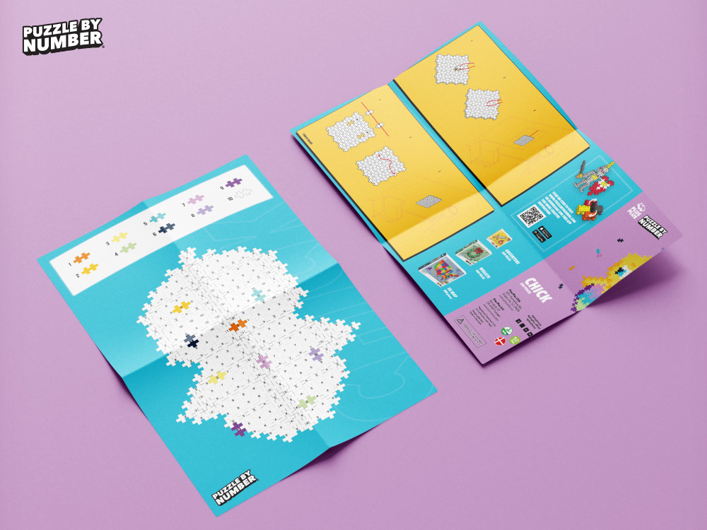 Plus Plus dėlionė pagal skaičius VIŠČIUKAS 250 det