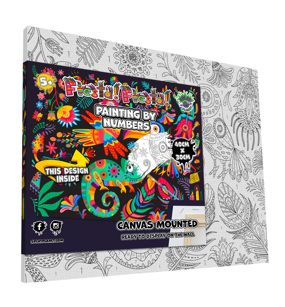 Splat Planet tapyba pagal skaičius ŠVENTĖ 30x40 cm