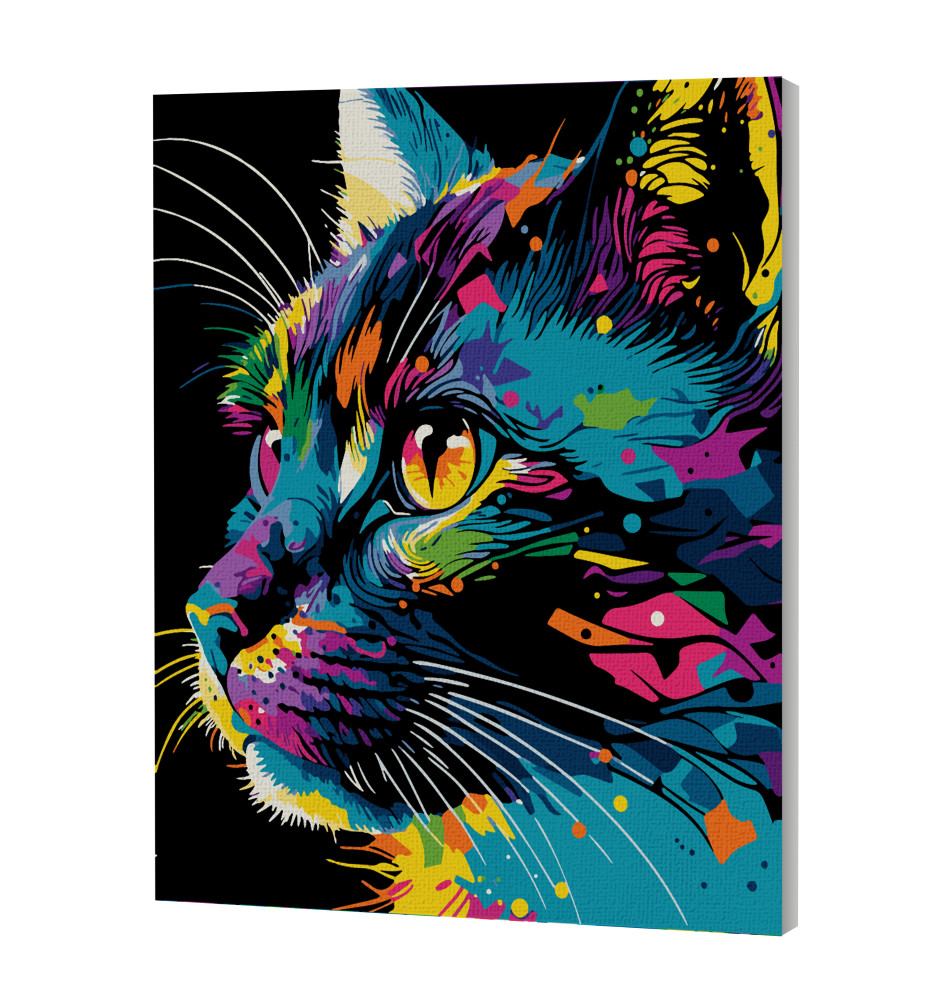 Splat Planet tapyba pagal skaičius RYŠKI KATYTĖ 30x40 cm