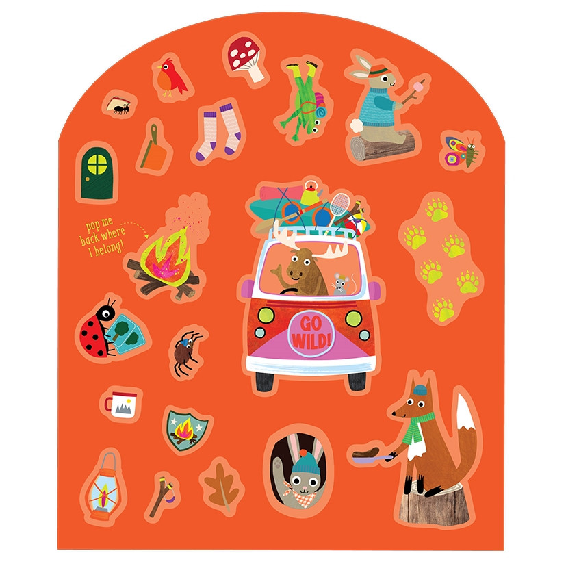 Rinkinys su daugkartiniais lipdukais Nuotykis