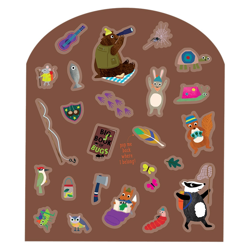 Rinkinys su daugkartiniais lipdukais Nuotykis