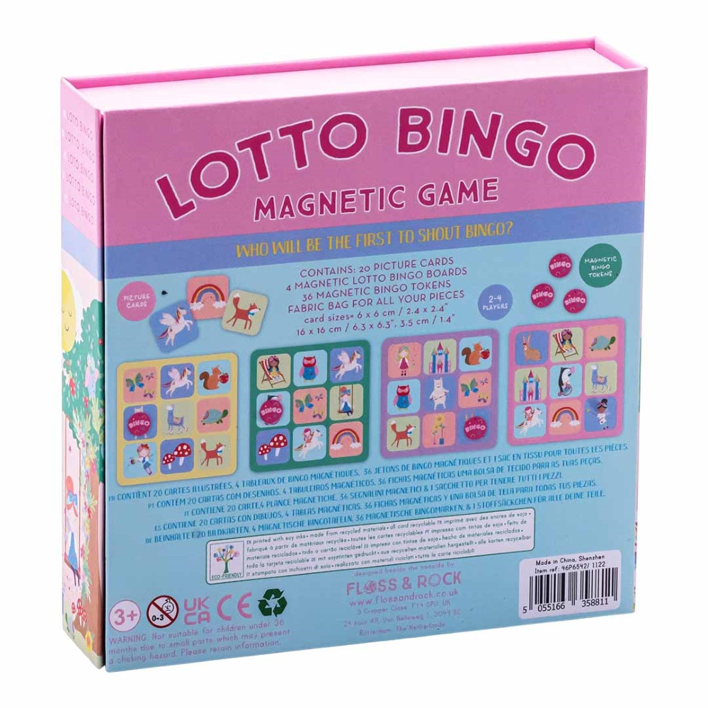 Magnetinis žaidimas bingo loto Vaivorykštės fėja