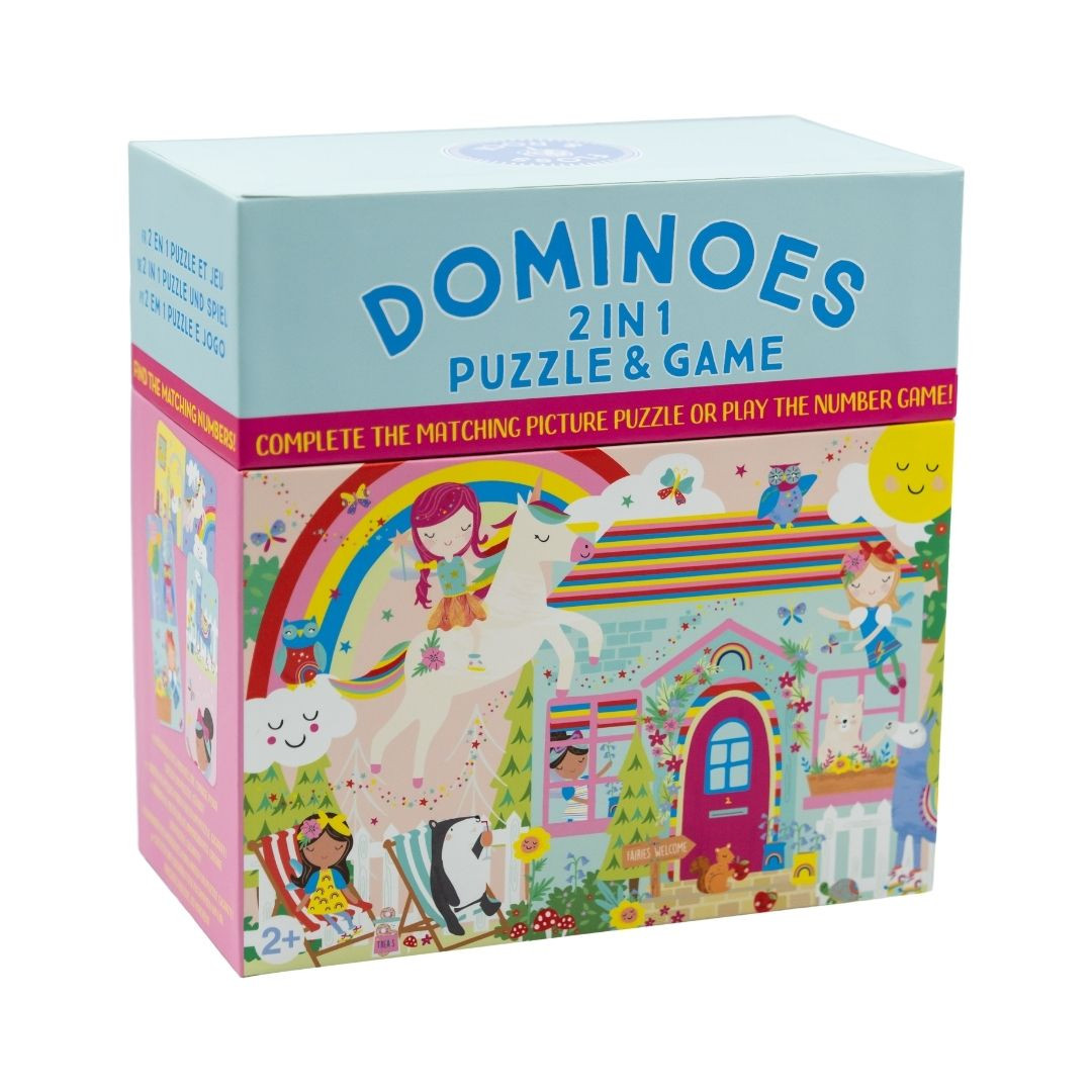 Žaidimas domino-dėlionė 2in1 Vaivorykštės fėja