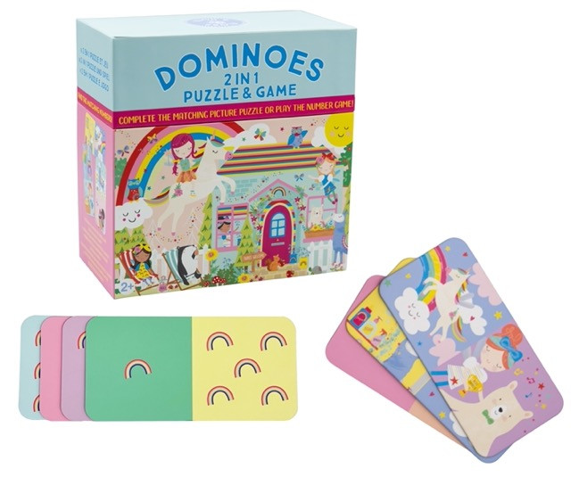 Žaidimas domino-dėlionė 2in1 Vaivorykštės fėja