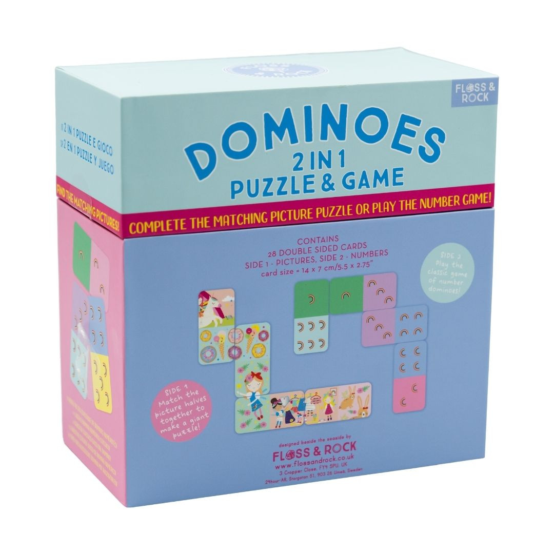 Žaidimas domino-dėlionė 2in1 Vaivorykštės fėja