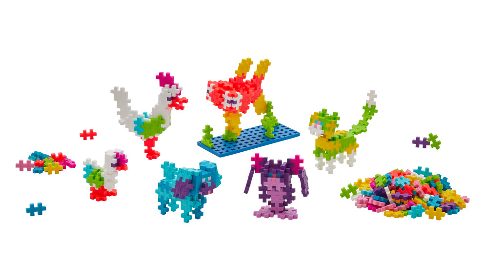 Plus Plus konstruktorius Mokausi statyti gyvūnėlius 275 det