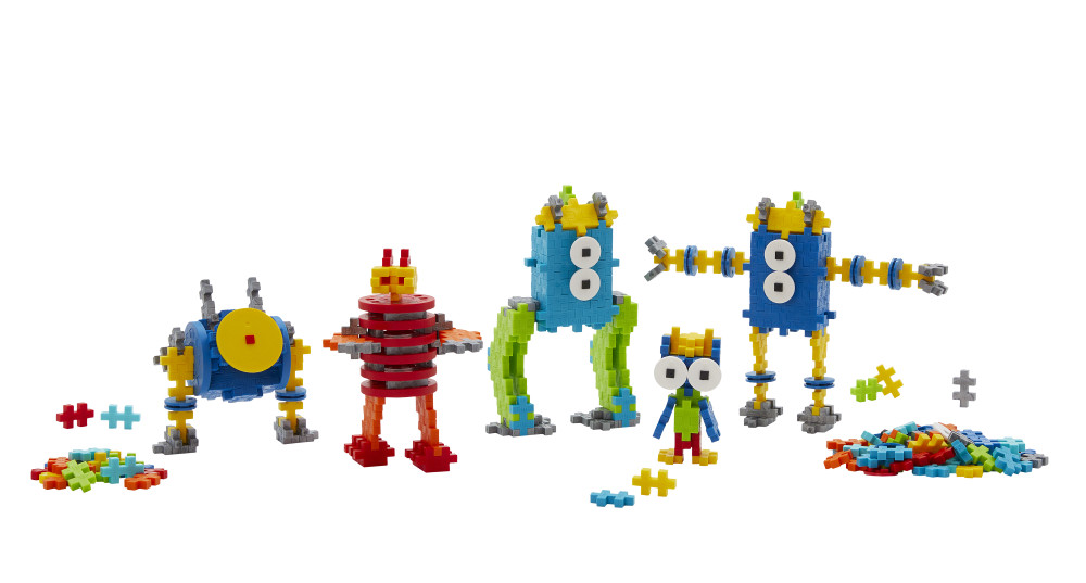 Plus Plus konstruktorius Mokausi statyti robotus 250 det