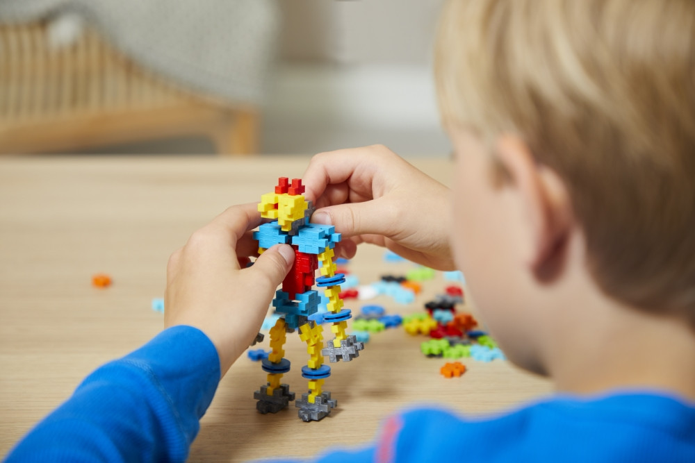 Plus Plus konstruktorius Mokausi statyti robotus 250 det