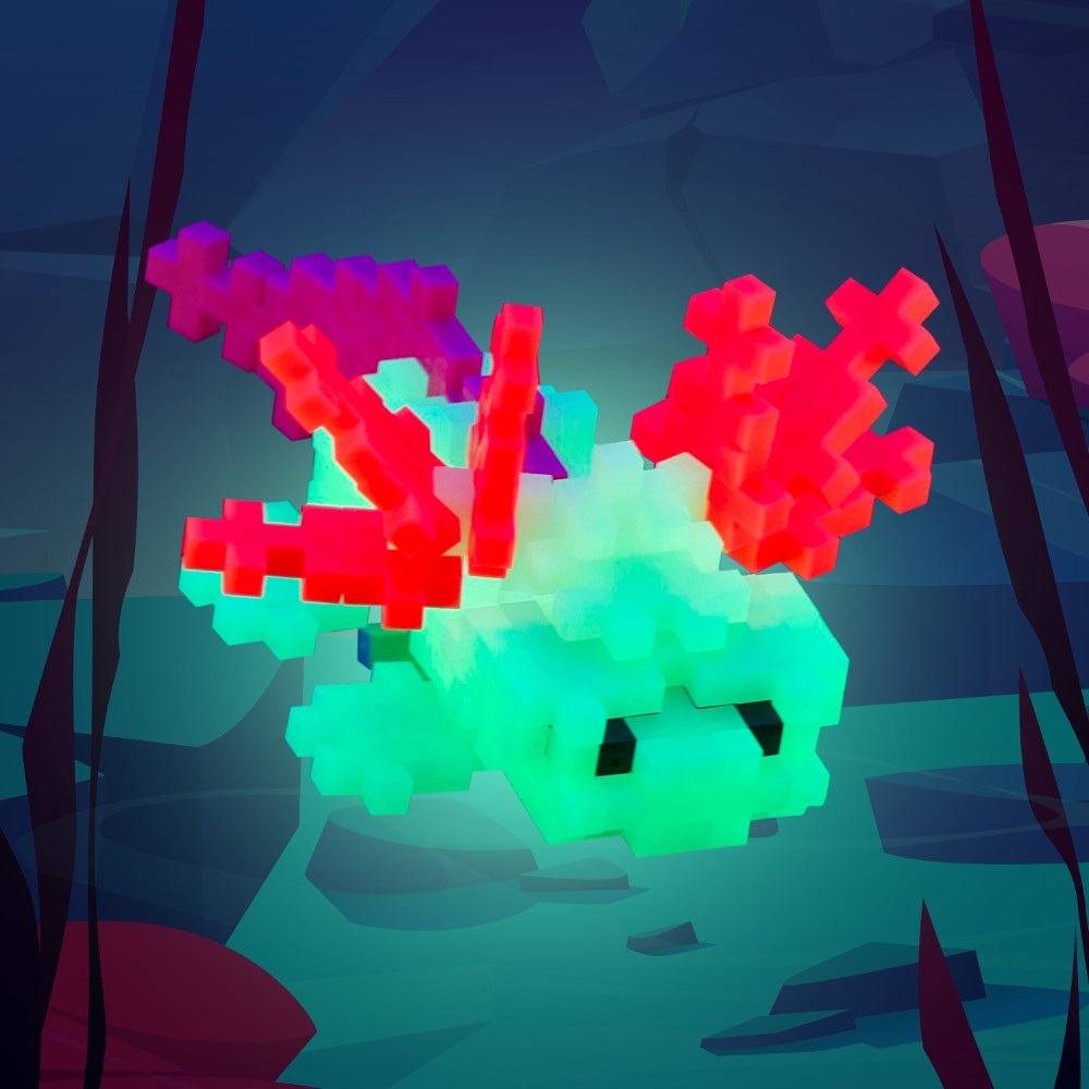 Plus Plus konstruktorius Aksolotlis 100 det