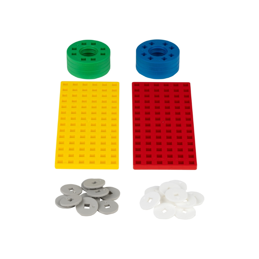 Plus Plus aksesuarų rinkinys raudonai geltonas