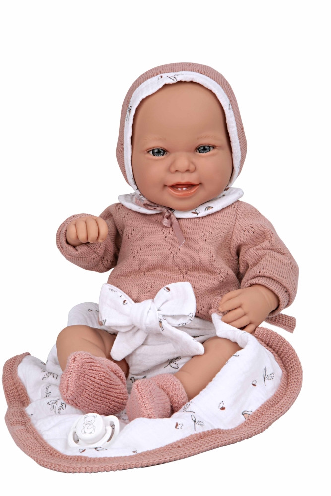 Arias lėlytė su megztais rūbeliais 42 cm