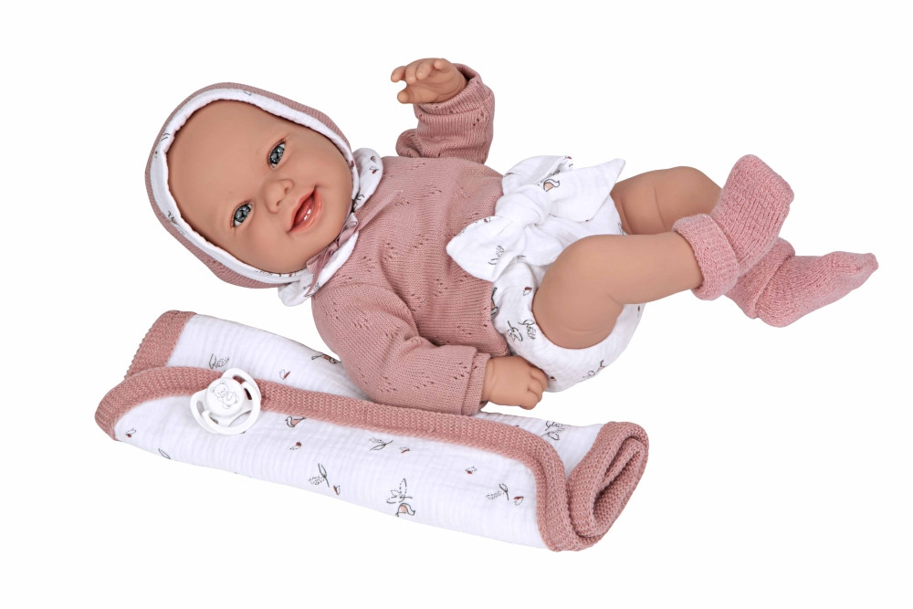 Arias lėlytė su megztais rūbeliais 42 cm