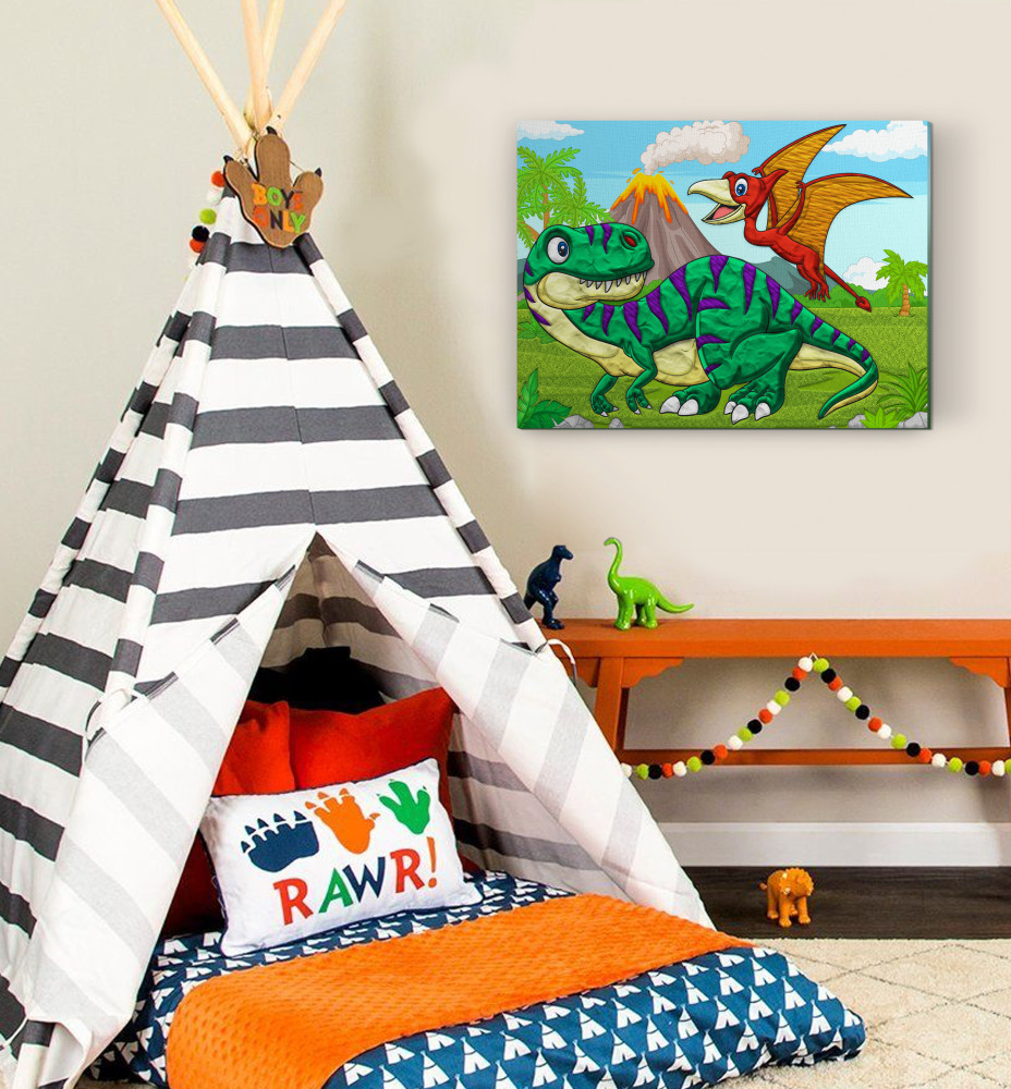 Splat Planet paveikslas iš modelino Dinozaurai 30x40cm