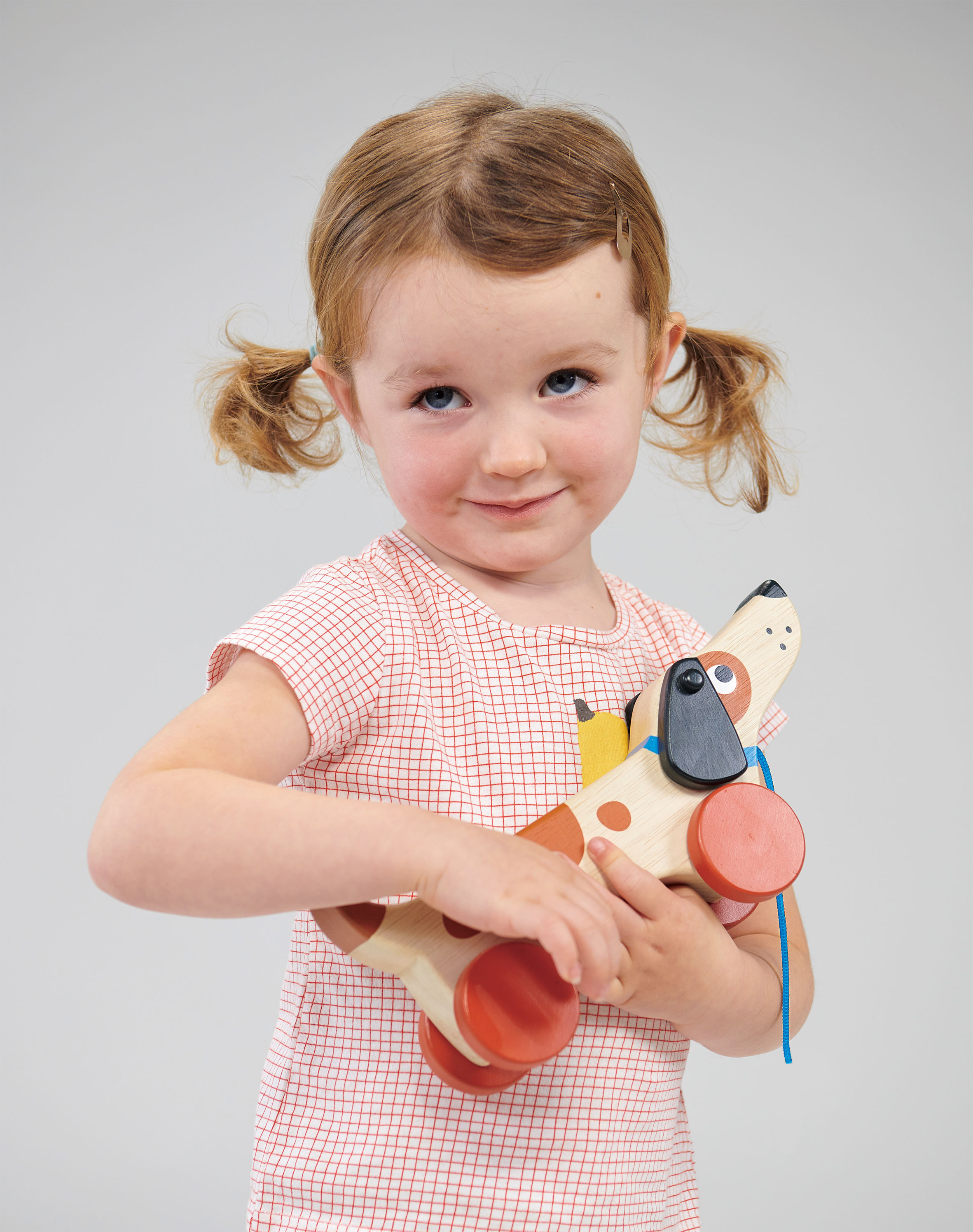 Mentari Šuniukas su 4 ratukais ir virvele