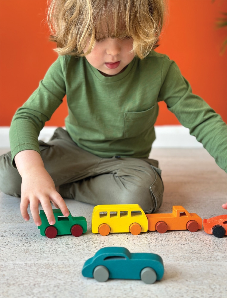 Mentari Spalvotų mašinų rinkinys