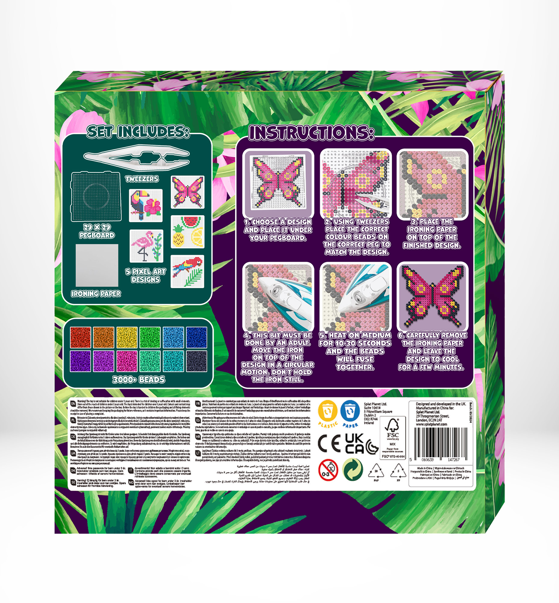 Splat Planet lyginimo karoliukai Tropikai