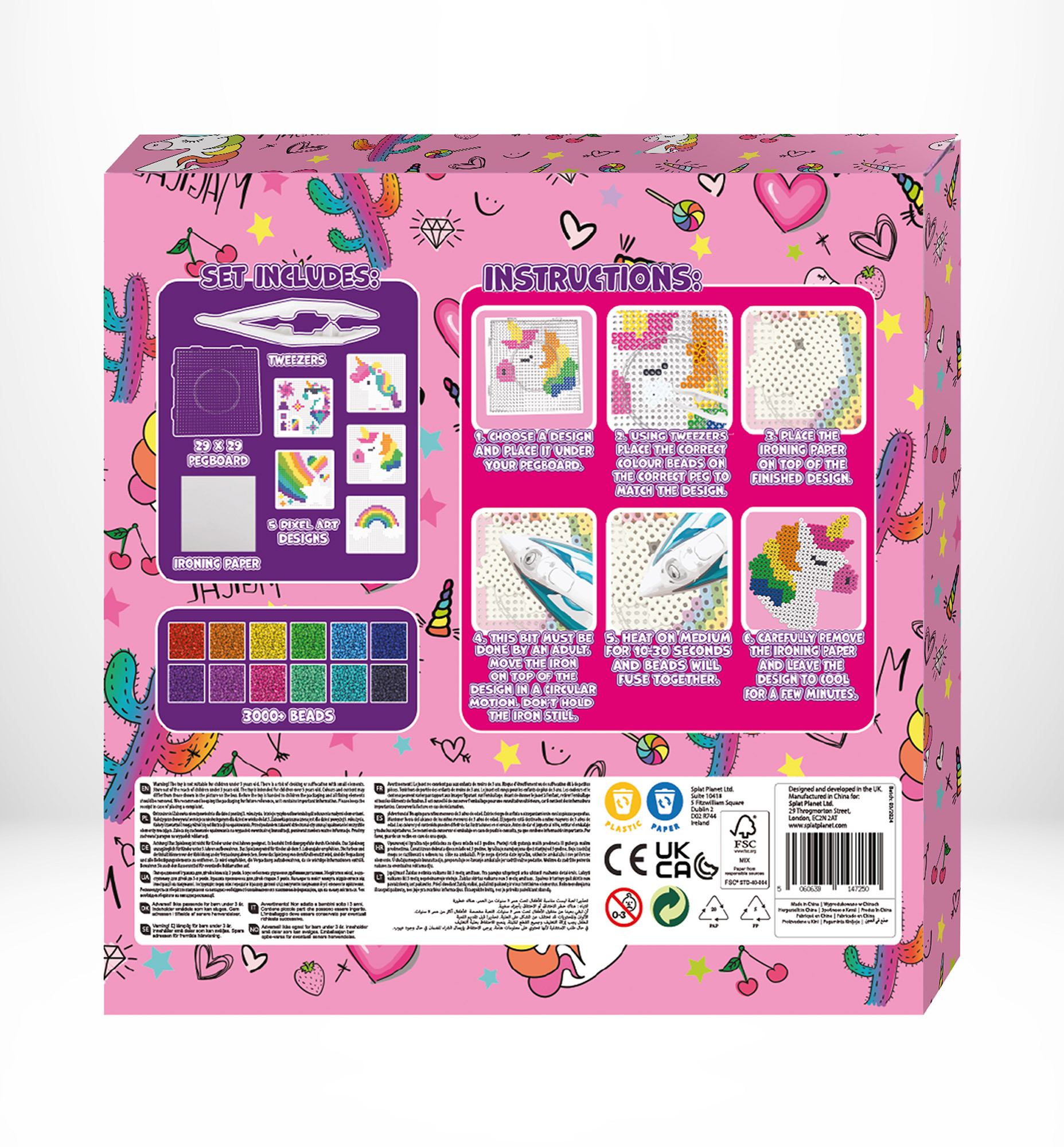 Splat Planet lyginimo karoliukai Vienaragis