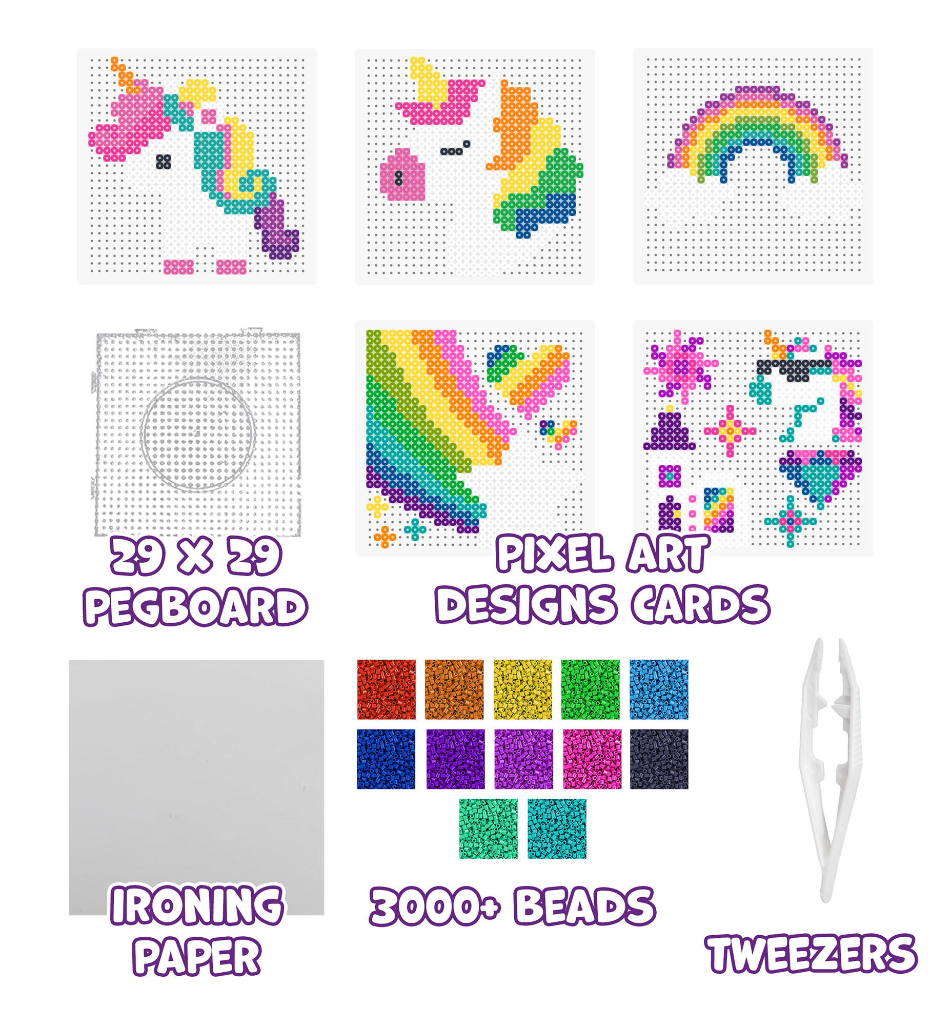 Splat Planet lyginimo karoliukai Vienaragis