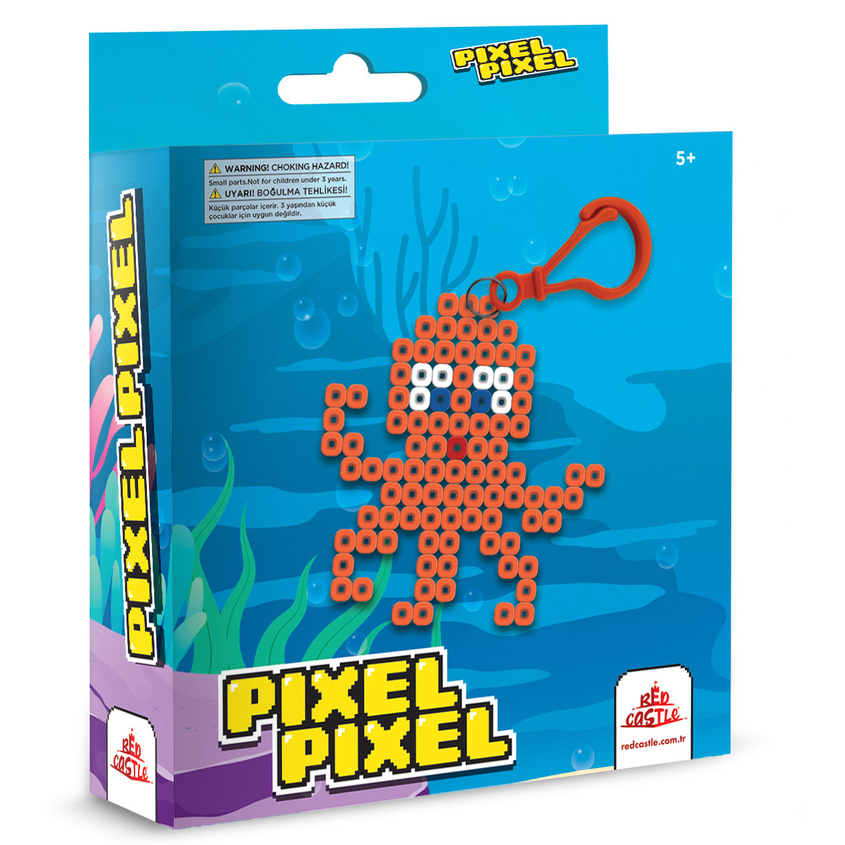 Red Castle lyginimo karoliukai pakabukas Aštuonkojis