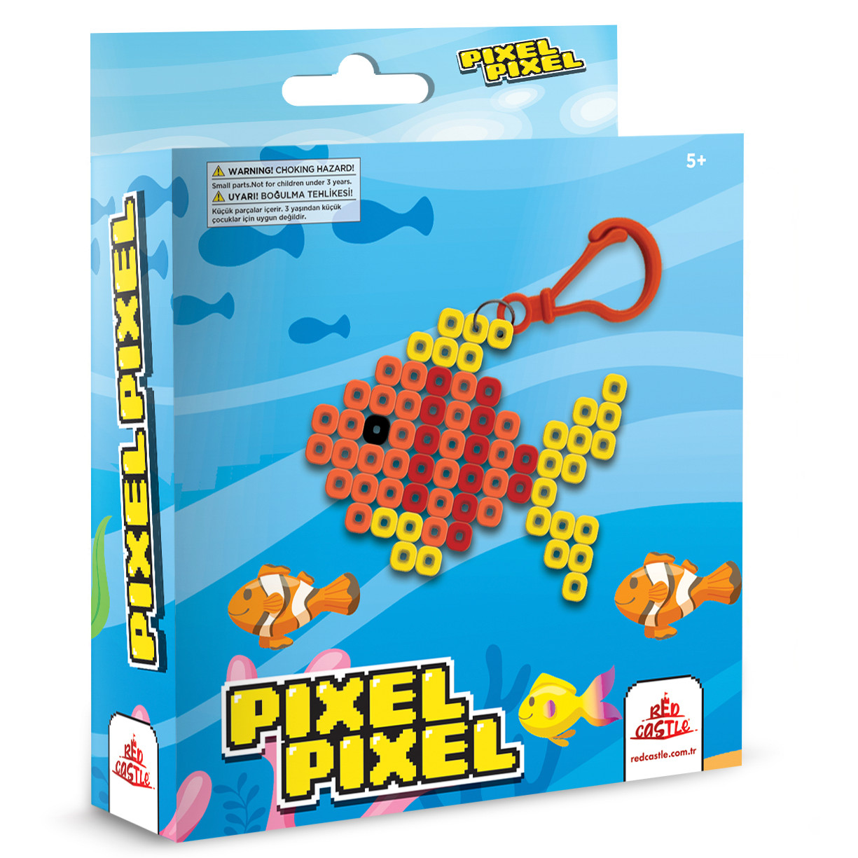 Red Castle lyginimo karoliukai pakabukas Žuvytė