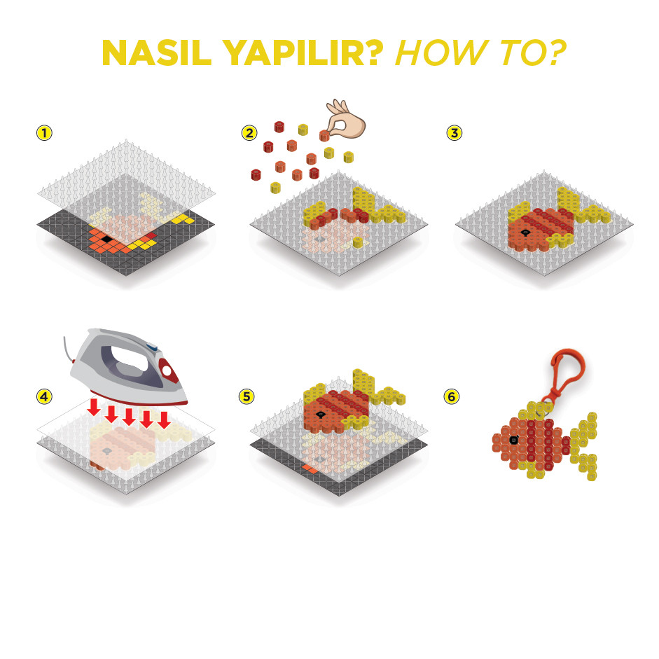 Red Castle lyginimo karoliukai pakabukas Žuvytė