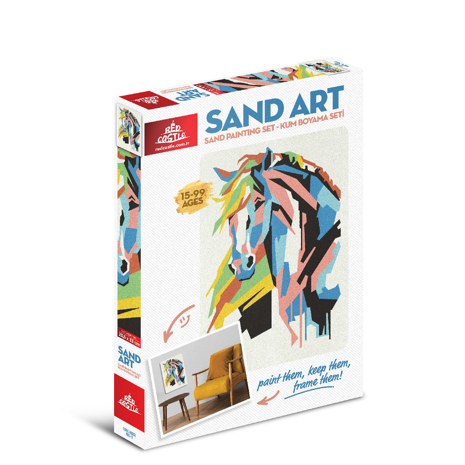 Red Castle smėlio rinkinys Žirgas