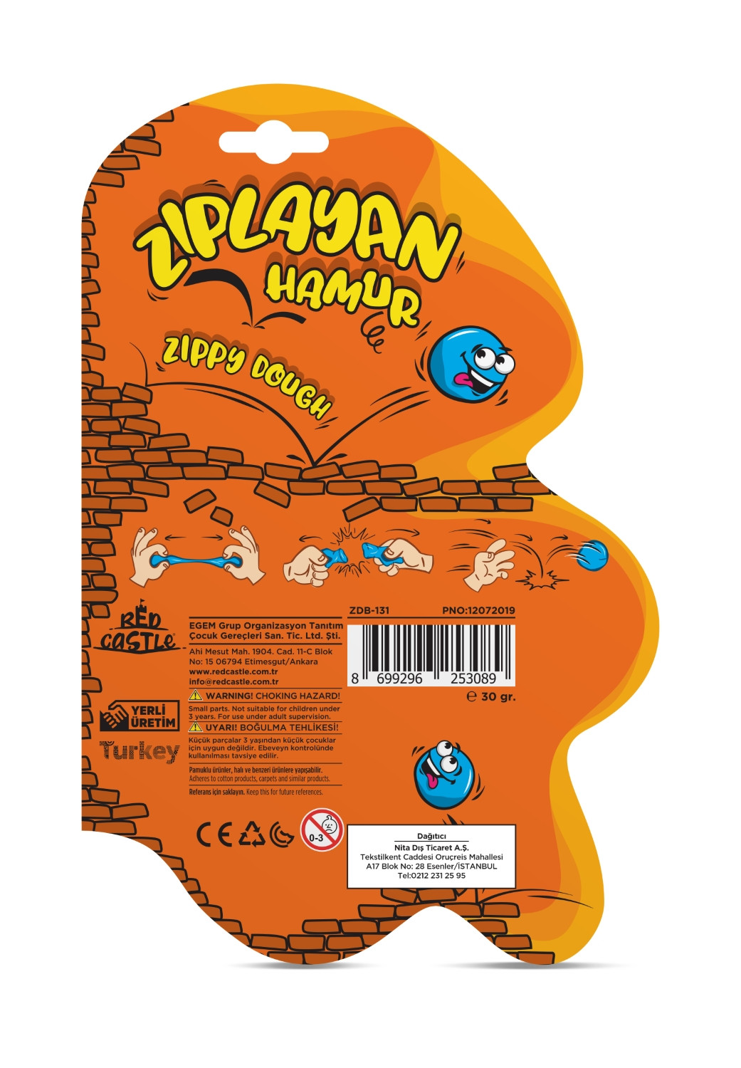 Red Castle šokinėjantis modelinas mėlynas 30 g