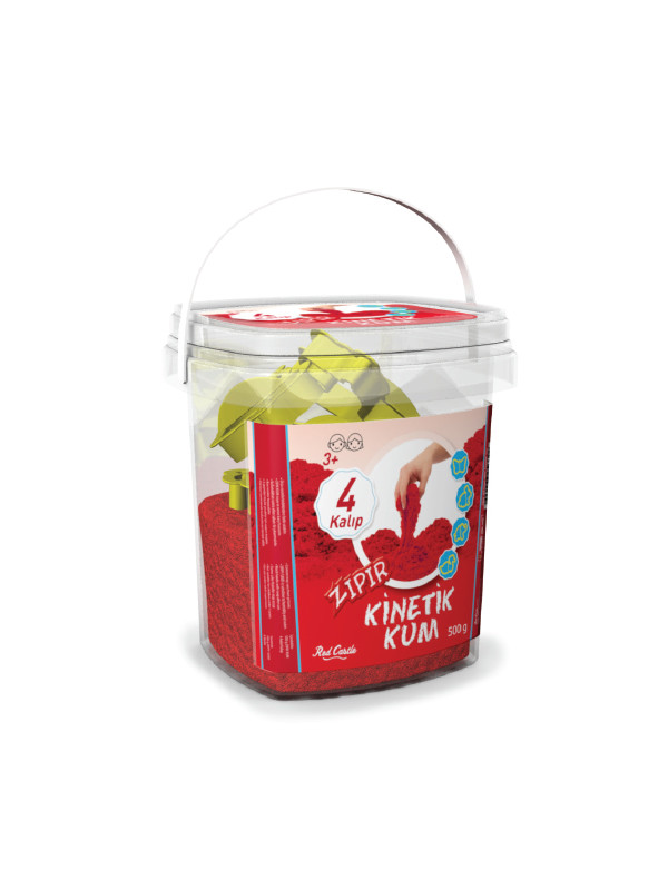 Red Castle kinetinis smėlis raudonas 500 g