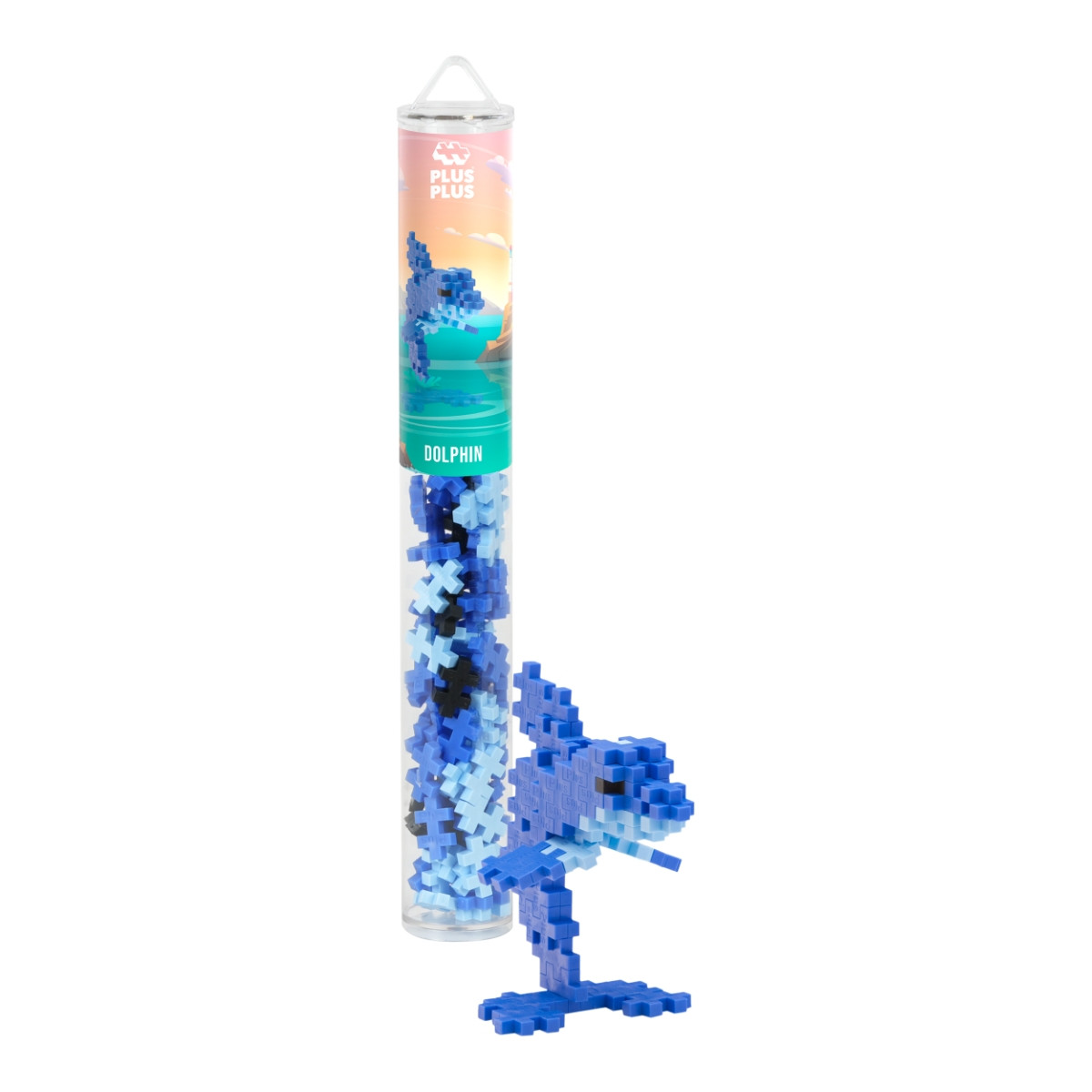 Plus Plus konstruktorius Spalvotas Delfinas 100 det