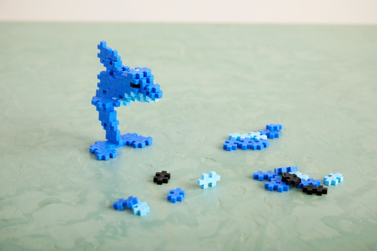 Plus Plus konstruktorius Spalvotas Delfinas 100 det