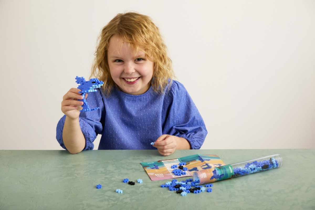 Plus Plus konstruktorius Spalvotas Delfinas 100 det