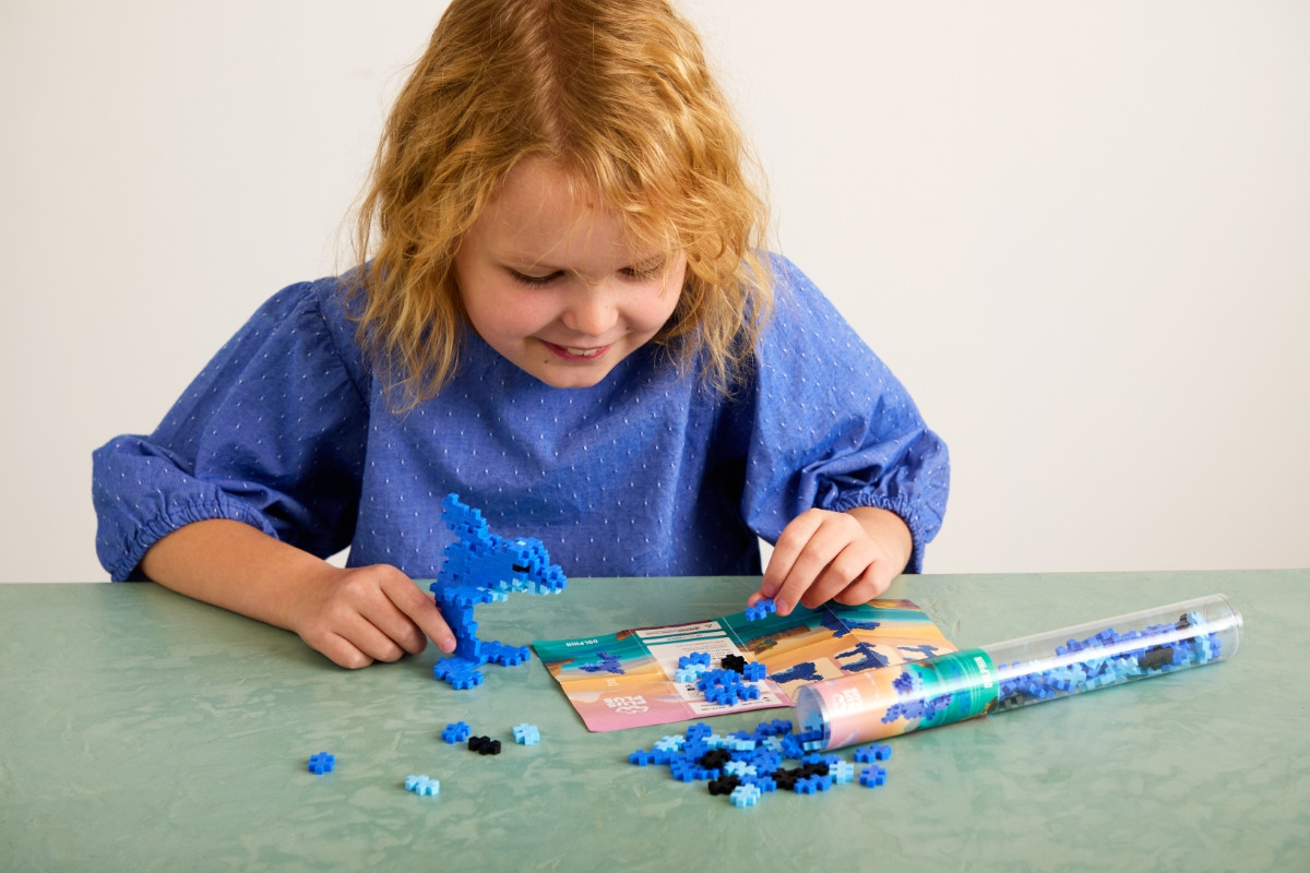 Plus Plus konstruktorius Spalvotas Delfinas 100 det