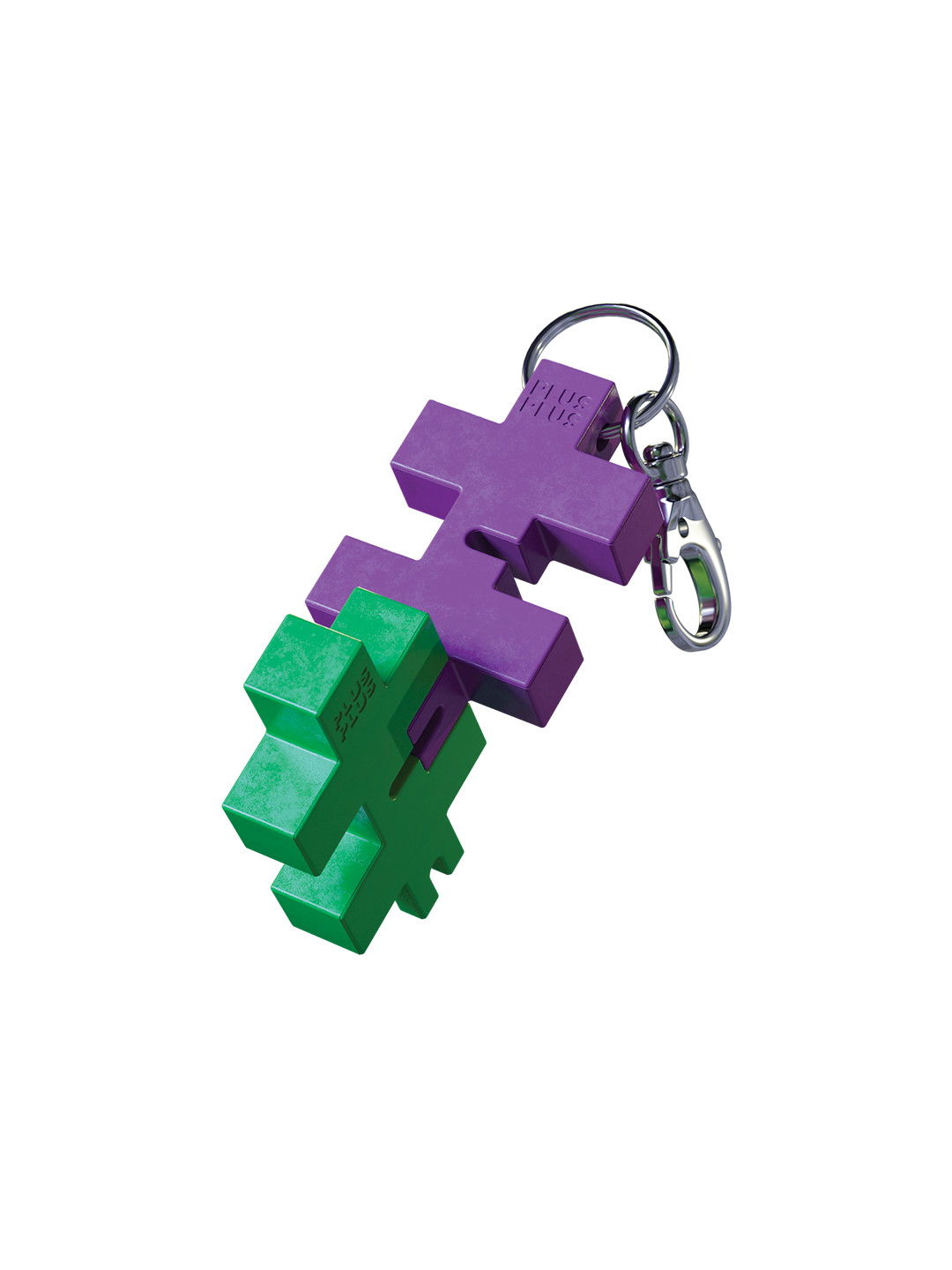 Plus Plus HEXEL DUO raktų pakabukas violetinė/žalio obuolio