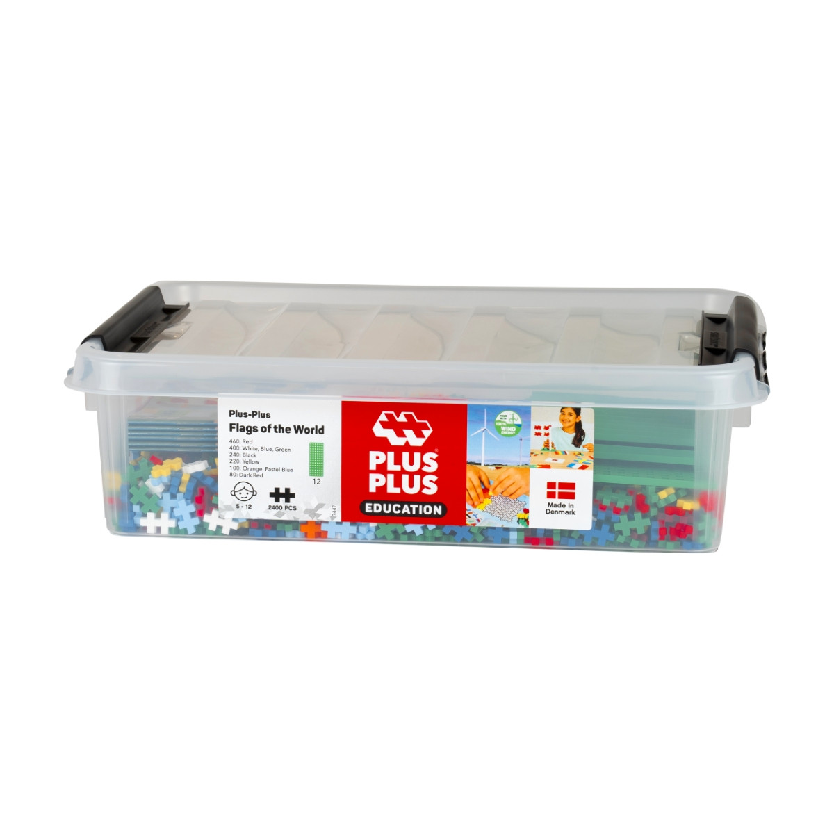 Plus Plus edukacinė dėžė Pasaulio Vėliavos 2400 det