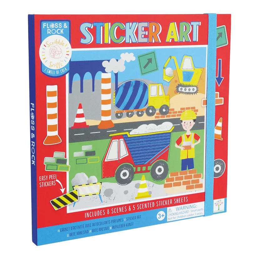 Knygelė su kvepiančiais lipdukais Statybos