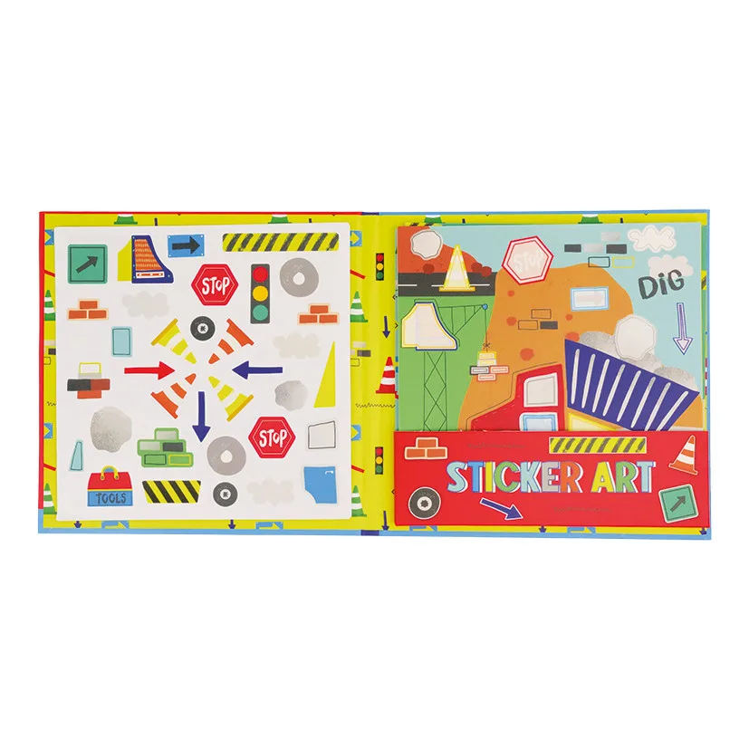 Knygelė su kvepiančiais lipdukais Statybos