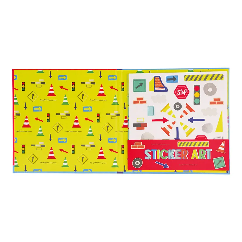 Knygelė su kvepiančiais lipdukais Statybos