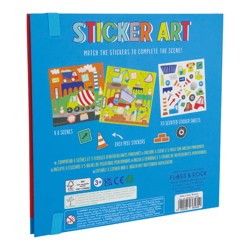 Knygelė su kvepiančiais lipdukais Statybos