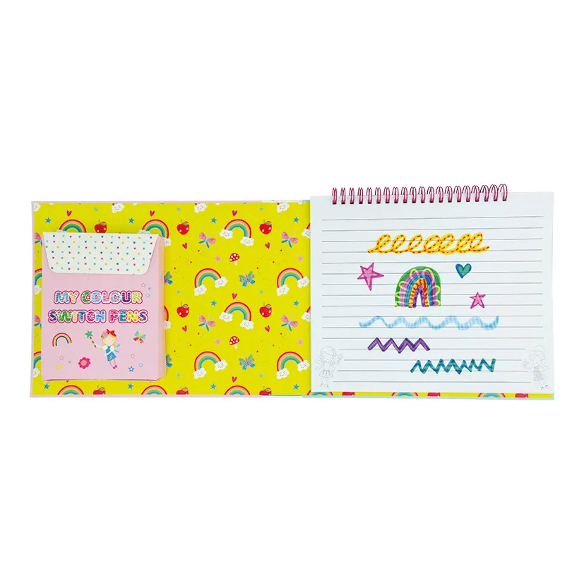 Spalvinimo knygelė su magiškais flomasteriais Vaivorykštės fėja