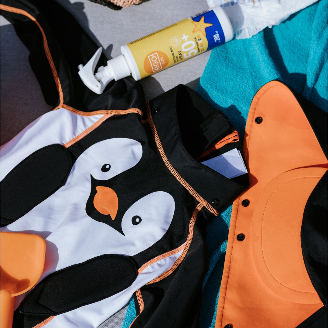 Maudymosi kostiumas Pingvinas 2-3 m