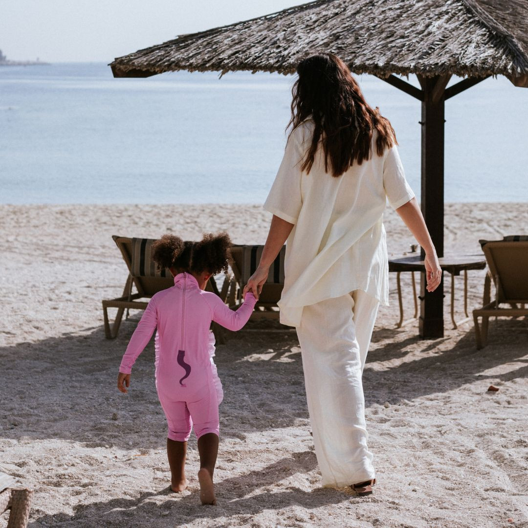 Maudymosi kostiumas Rožinis Drakonas 3-4 m